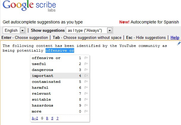 Google-Scribe